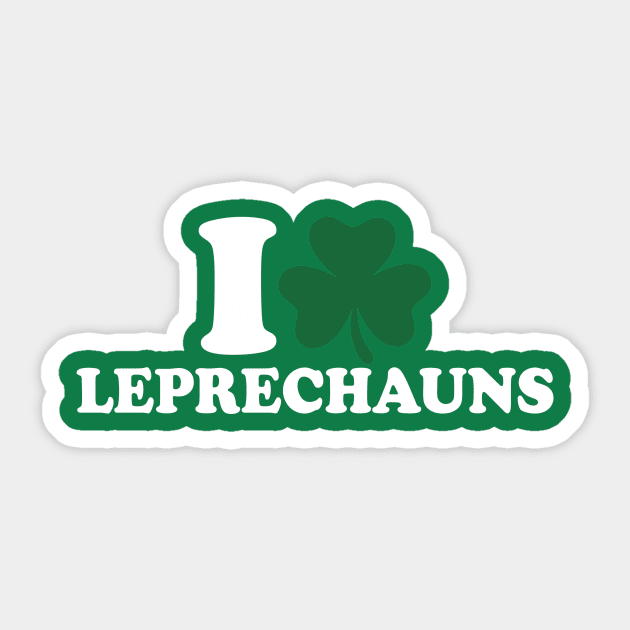 I love Leprechauns Sticker by Designzz